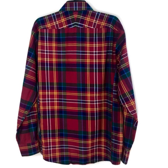 Thomas Pink Men’s Plaid Button Down Shirt - Picture 2 of 4